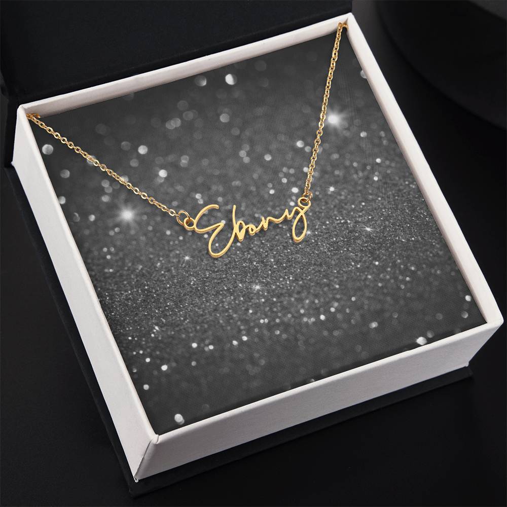 Signature Style Name Necklace – Personalized Jewelry with Modern Elegance