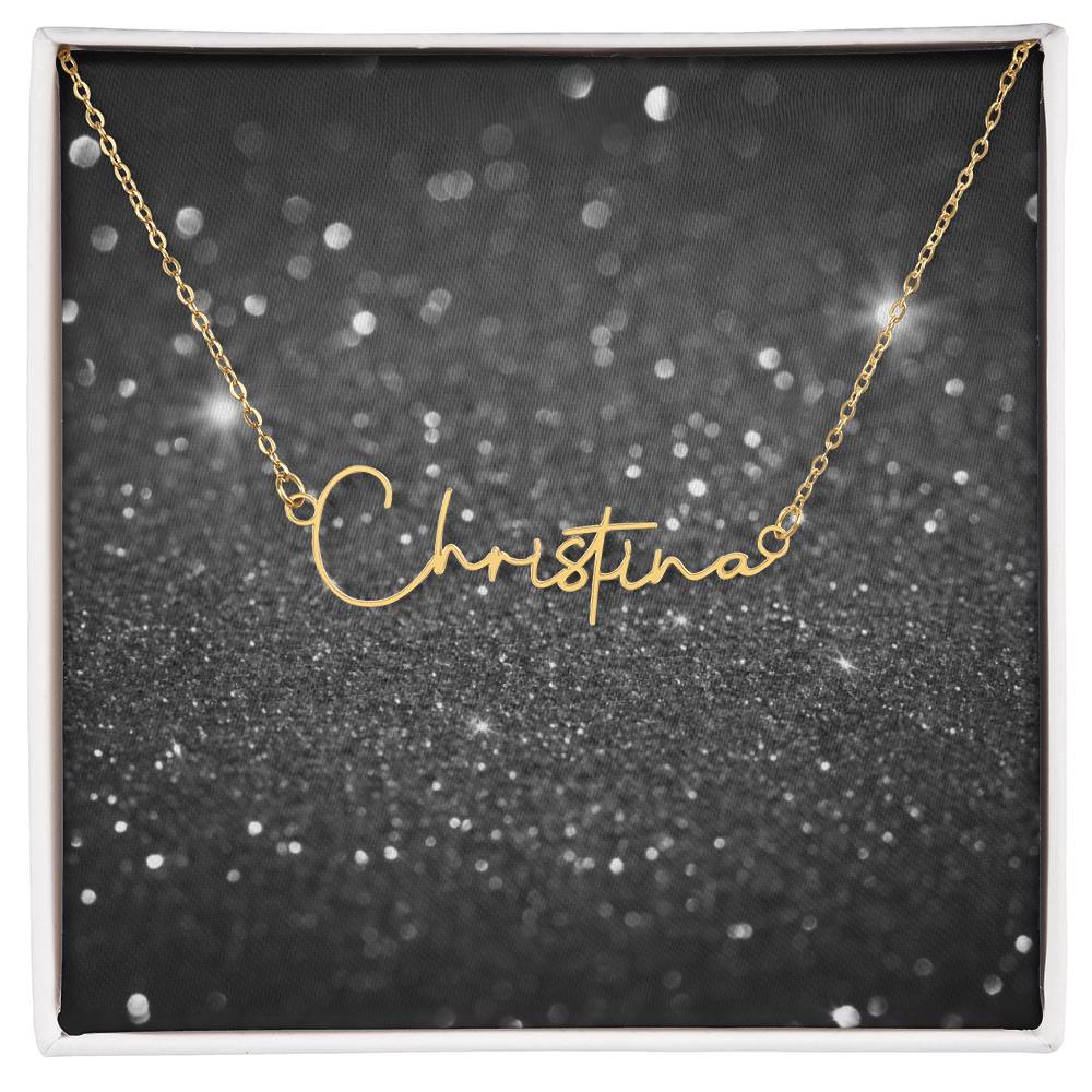 Signature Style Name Necklace – Personalized Jewelry with Modern Elegance