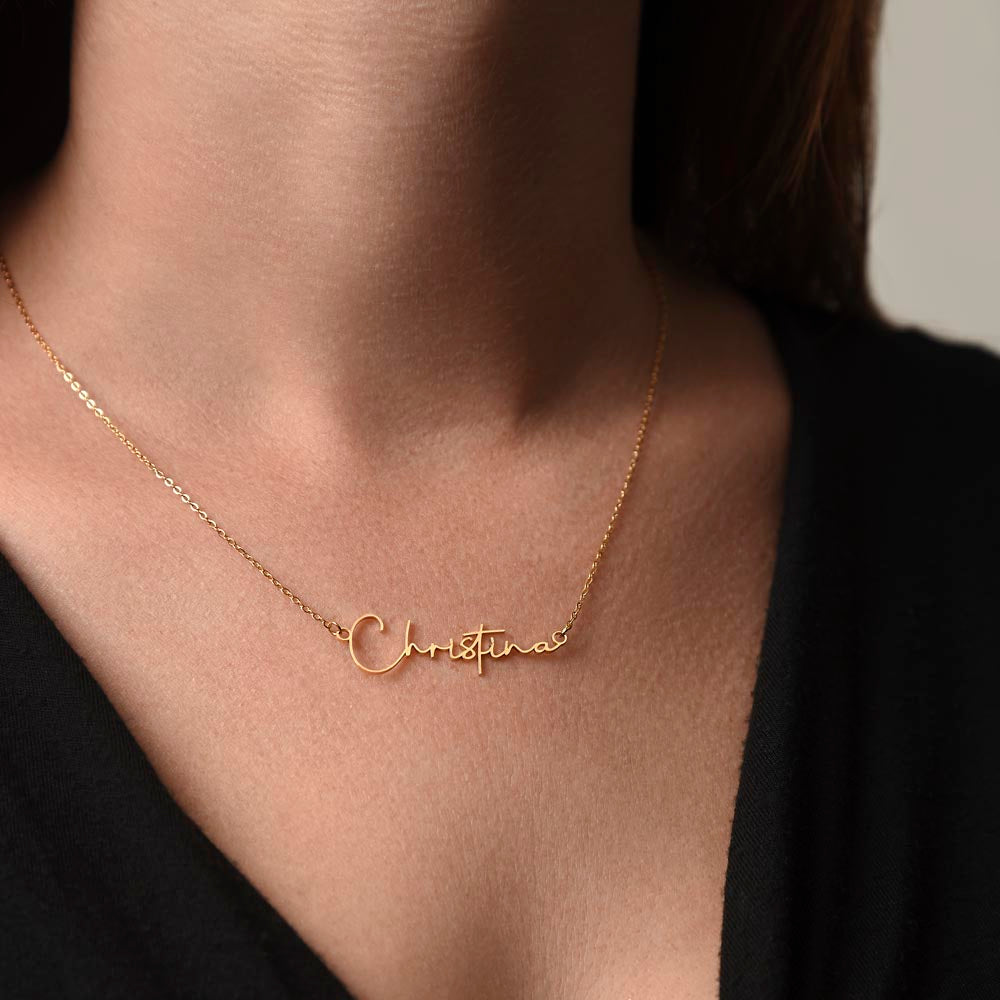 Signature Style Name Necklace – Personalized Jewelry with Modern Elegance