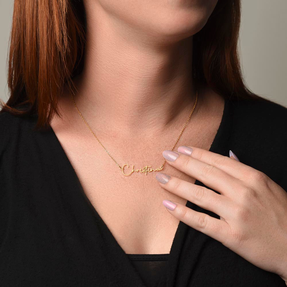 Signature Style Name Necklace – Personalized Jewelry with Modern Elegance