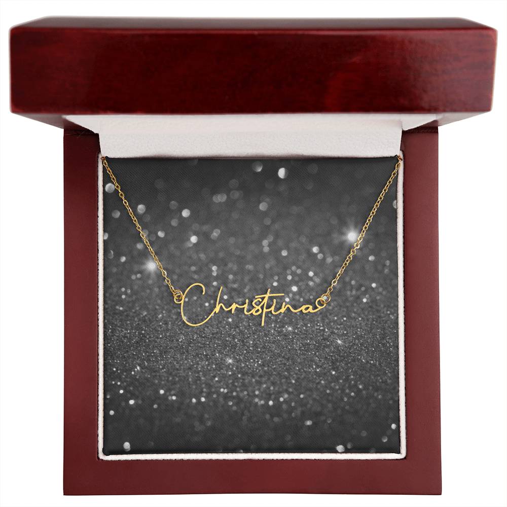 Signature Style Name Necklace – Personalized Jewelry with Modern Elegance