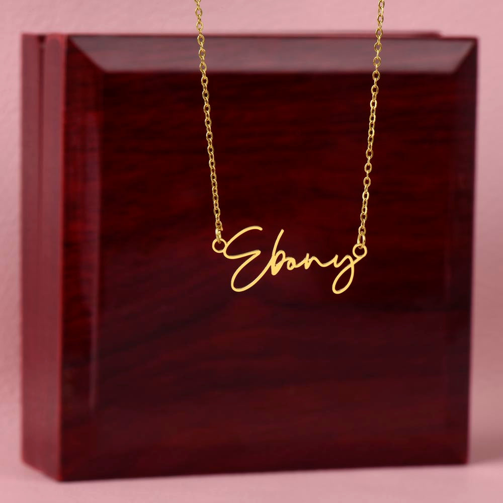 Signature Style Name Necklace – Personalized Jewelry with Modern Elegance