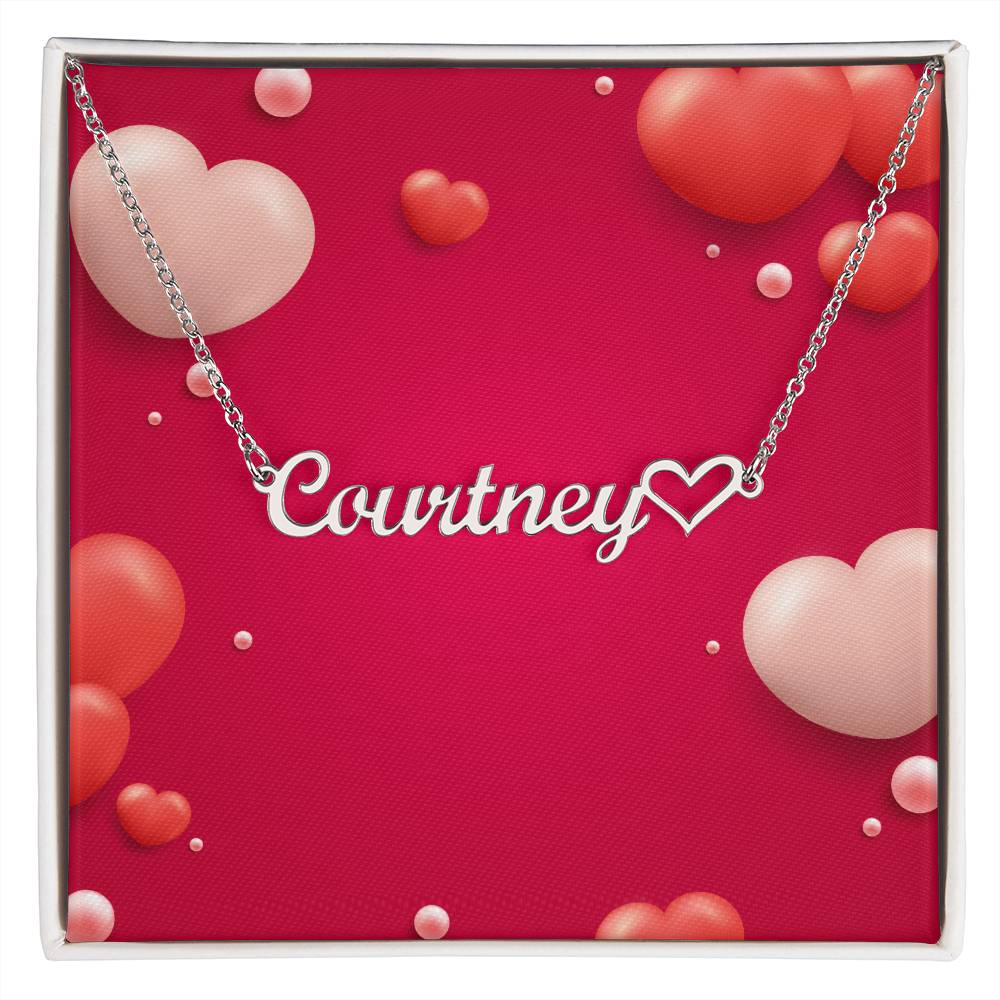 Personalized Heart Name Necklace