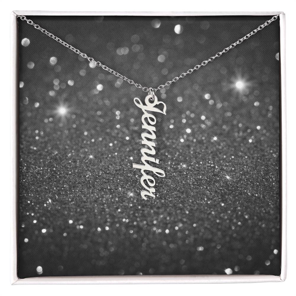 Personalized Vertical Name Necklace – Custom Jewelry for Every Occasion