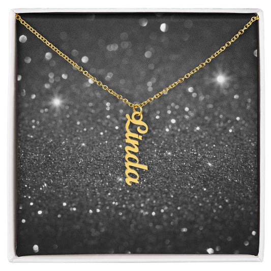 Personalized Vertical Name Necklace – Custom Jewelry for Every Occasion