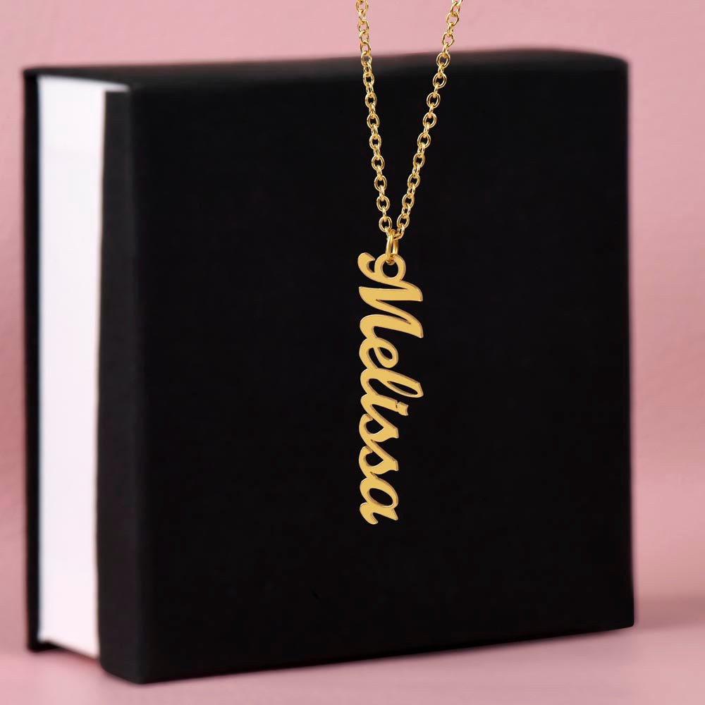 Personalized Vertical Name Necklace – Custom Jewelry for Every Occasion