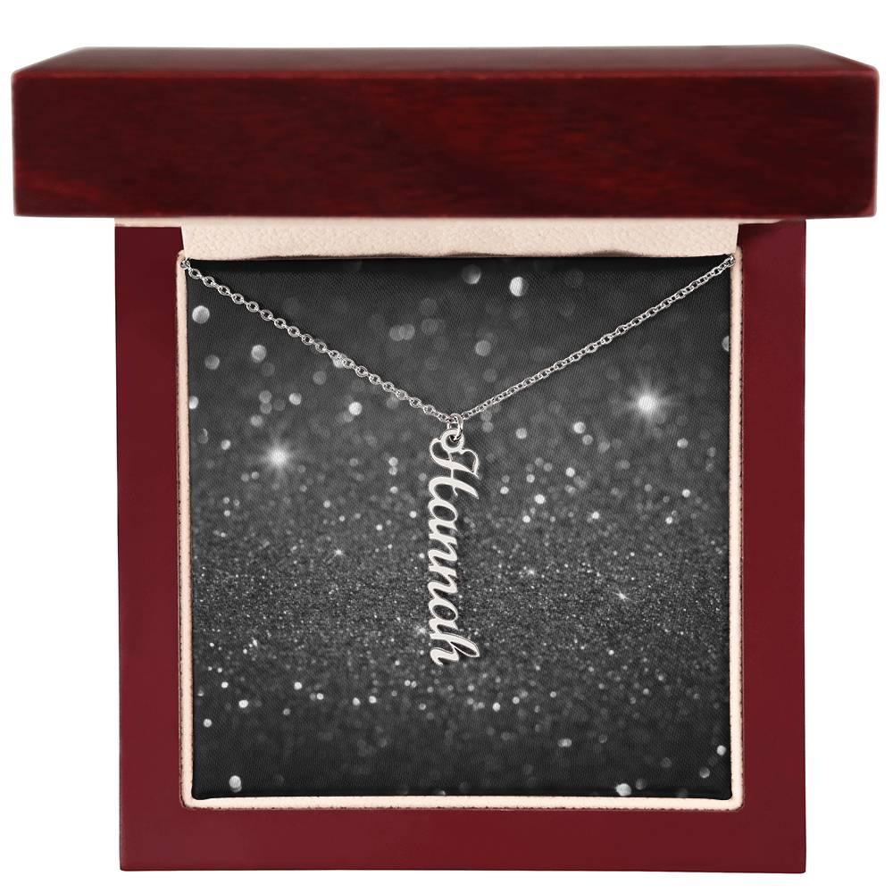 Personalized Vertical Name Necklace – Custom Jewelry for Every Occasion