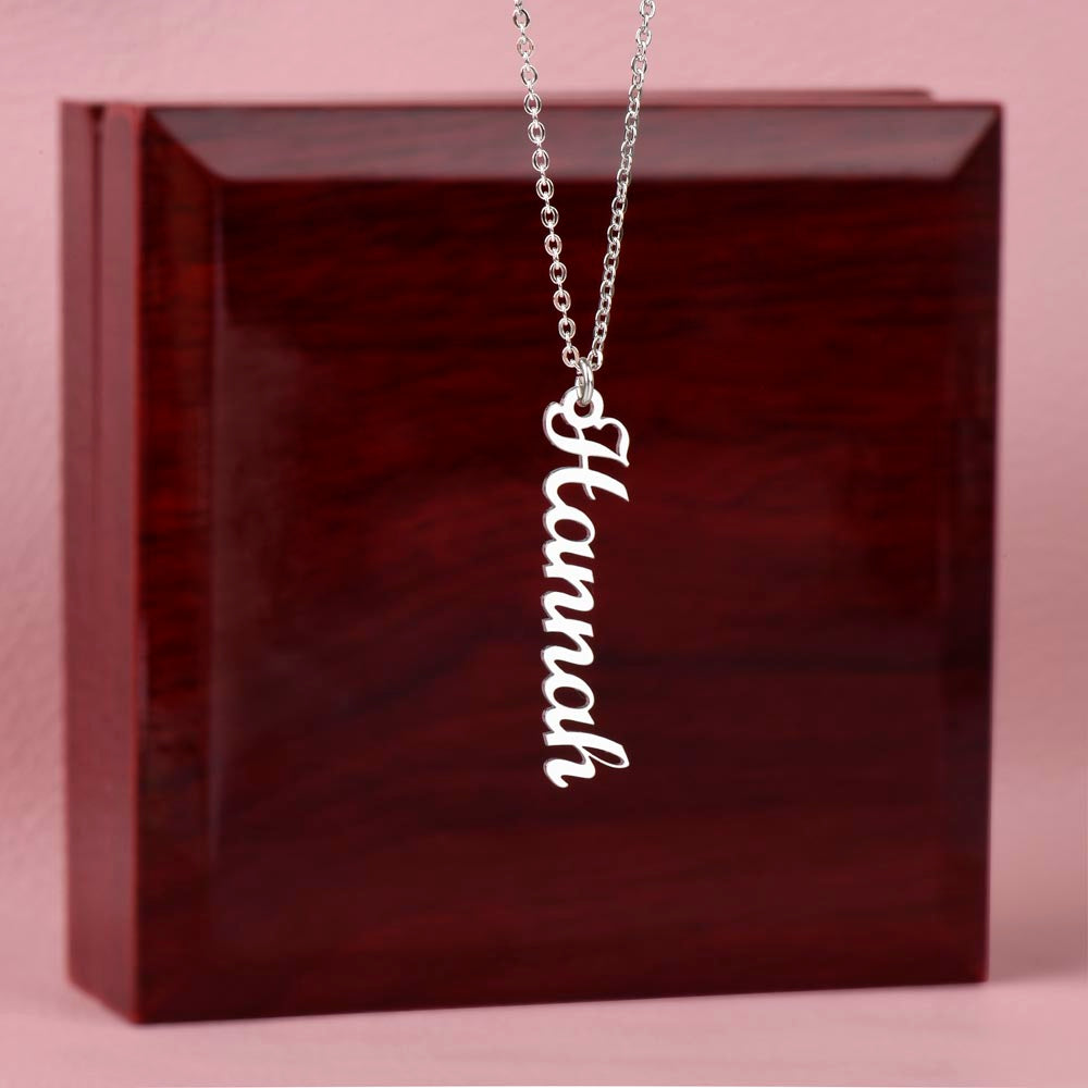 Personalized Vertical Name Necklace – Custom Jewelry for Every Occasion