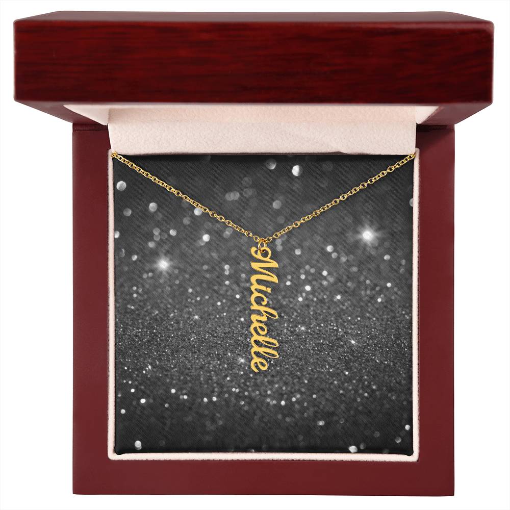 Personalized Vertical Name Necklace – Custom Jewelry for Every Occasion