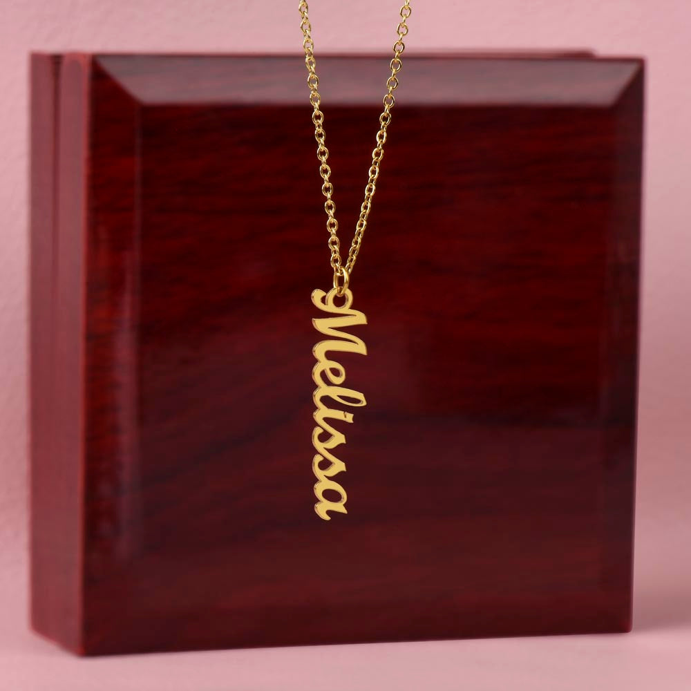 Personalized Vertical Name Necklace – Custom Jewelry for Every Occasion