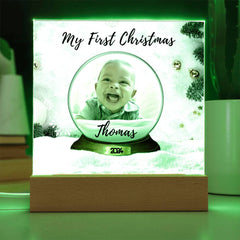 Custom My First Christmas Acrylic Plaque