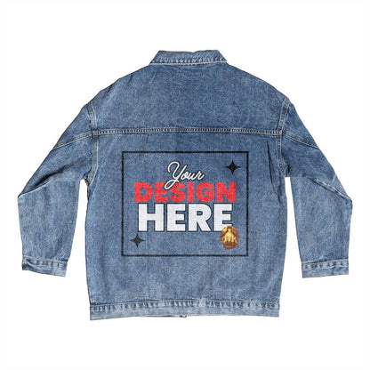 Custom Men's Printed Denim Jacket