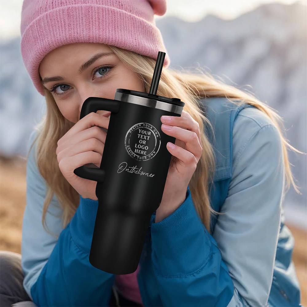 40oz Custom Laser-Engraved Tumbler – Stylish, Insulated, and Durable