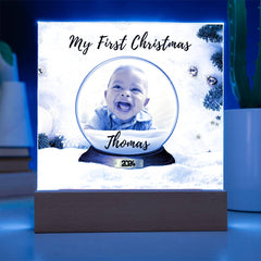 Custom My First Christmas Acrylic Plaque