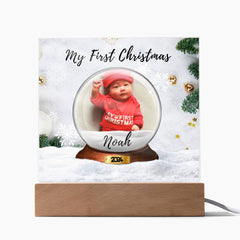 Custom My First Christmas Acrylic Plaque