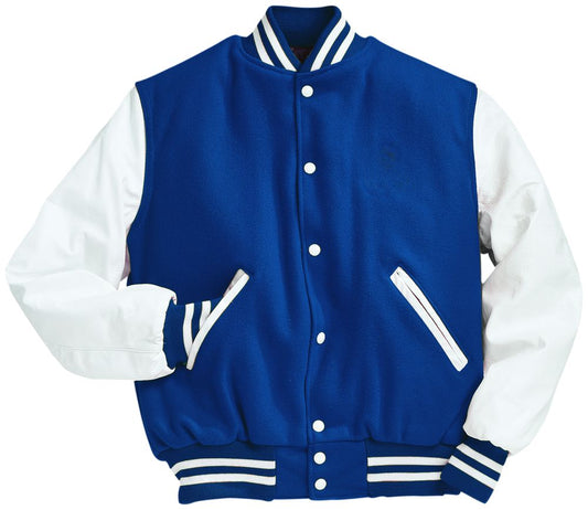 Dark Royal & White Premium Varsity Jacket