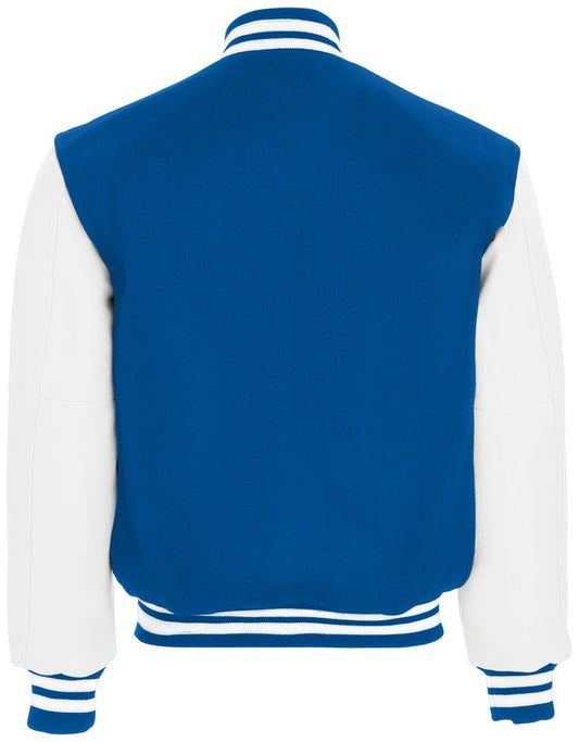 Dark Royal & White Premium Varsity Jacket