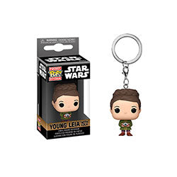 POP KEYCHAIN STAR WARS TV OBI-WAN YOUNG LEIA