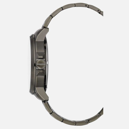 Kenneth Cole - Automatic Skeleton With Gunmetal Link Bracelet