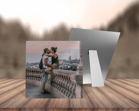 HD Premium Desktop Metal Print - Custom Tabletop Photo Metal Print - Photo On Metal - Metal Wall Decor -Pictures Printed Directly Into Metal